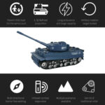 MoFun 369  Remote Control Tank 1:32 Four-way RC Vehicle(Yellow) - Image 6