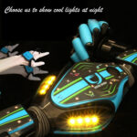 Gesture Sensing Remote Control Twisting Car Light Music Deformation Car Drift Traverse Dance Off-road Stunt Car(Blue) - Image 4