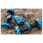 Gesture Sensing Remote Control Twisting Car Light Music Deformation Car Drift Traverse Dance Off-road Stunt Car(Blue) - Image 6