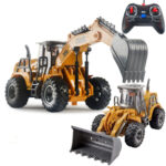 Wireless Remote Control 5-Way Charging Electric Engineering Vehicle Model(Bulldozer) - Image 4