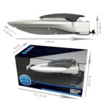 Children Mini Wireless Electric Speedboat Model Boat Simulation Remote Control Toy Boat(Blue) - Image 3