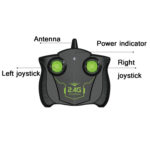 2.4G Remote Control Motorcycle Drifting Rotating High-Speed Side-Tracking Off-Road Motorcycle(Black Green) - Image 6