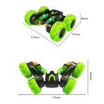 Double-Sided 360-Degree Lighting Stunt Car Climbing And Rolling Remote Control Off-Road Vehicle(Black Orange) - Image 4