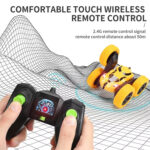 2.4G Remote Control Drift Roll Double-sided Stunt Car With Lights(Blue) - Image 10