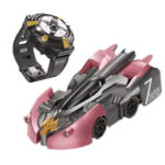 Remote Control Wall Climbing Car Mini Electric Remote Control Car Children Toy(Red Flame Watch RC Edition)