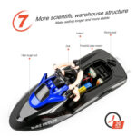 809  2.4G Remote Control Motor Speed Boat High Speed Electric Yacht Model Children Water Toys, Specification Single Battery (Blue) - Image 6