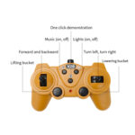 2.4G Remote Control Nine-Channel Crawler Heavy Bulldozer Children Remote Control Toy Alloy Excavator, Proportion: 1:24(1031 Alloy Version) - Image 5