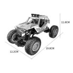 JZRC Alloy Remote Control Off-Road Vehicle Charging Remote Control Car Toy For Children Medium Alloy Silver - Image 3
