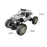 JZRC Alloy Remote Control Off-Road Vehicle Charging Remote Control Car Toy For Children Large Alloy Silver - Image 3