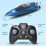 Children 2.4G Mini Remote Control Boat Summer Water Play Electrical Submarine Boys Toys(Blue) - Image 3