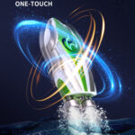 Children 2.4G Mini Remote Control Boat Summer Water Play Electrical Submarine Boys Toys(Green) - Image 4