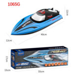 812 High-Speed RC Boat Large Horsepower Speedboat Long Endurance Waterproof Boys Water Toy Single Battery(Orange) - Image 5