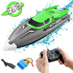 EB02 2.4G Wireless RC Boat Circulating Water-Cooled High-Speed Speedboat Racing Boat Model Toy(Orange) - Image 2