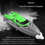 EB02 2.4G Wireless RC Boat Circulating Water-Cooled High-Speed Speedboat Racing Boat Model Toy(Green) - Image 11