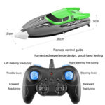 EB02 2.4G Wireless RC Boat Circulating Water-Cooled High-Speed Speedboat Racing Boat Model Toy(Green) - Image 4