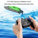 EB02 2.4G Wireless RC Boat Circulating Water-Cooled High-Speed Speedboat Racing Boat Model Toy(Orange) - Image 8