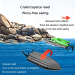 EB02 2.4G Wireless RC Boat Circulating Water-Cooled High-Speed Speedboat Racing Boat Model Toy(Green) - Image 9