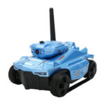 Tank Car Toys 720P HD Camera RC Car With Real-time Surveillance With Remote Controller(Blue)