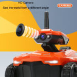 Tank Car Toys 720P HD Camera RC Car With Real-time Surveillance With Remote Controller(Orange) - Image 4