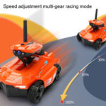 Tank Car Toys 720P HD Camera RC Car With Real-time Surveillance With Remote Controller(Orange) - Image 6