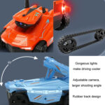 Tank Car Toys 720P HD Camera RC Car With Real-time Surveillance With Remote Controller(Orange) - Image 9