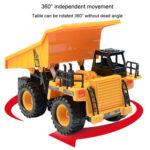 2.4G RC Dumper Truck Simulation Engineering Vehicle Model Children Electrical RC Truck Toy(Yellow) - Image 6