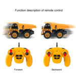 2.4G RC Dumper Truck Simulation Engineering Vehicle Model Children Electrical RC Truck Toy(Yellow) - Image 8