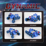 2.4G Kids Remote Control Toy Car Stunt Robot Dog Gesture Sensor Lights Music Spray Climbing Car, Color: Red Dual RC - Image 12