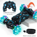 2.4G Spray RC Car Gesture Sensor Music Lights Twist Stunt Drift Car Double Side Driving Buggy Toy, Color: Handle RC Green - Image 6