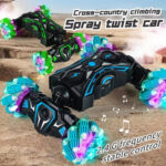 2.4G Spray RC Car Gesture Sensor Music Lights Twist Stunt Drift Car Double Side Driving Buggy Toy, Color: Handle+Watch RC Blue - Image 7