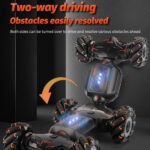 Children RC Car Toy Lights Electric Gesture Sensor Remote Control Twisting Stunt Car, Color: Green Dual RC(1:12) - Image 13