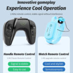 Children RC Car Toy Lights Electric Gesture Sensor Remote Control Twisting Stunt Car, Color: Orange Dual RC(1:12) - Image 14