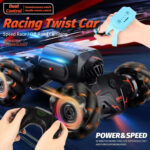 Children RC Car Toy Lights Electric Gesture Sensor Remote Control Twisting Stunt Car, Color: Orange Single RC(1:12) - Image 9