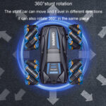 2.4G Stunt RC Car Drift Car Double-sided Racing Tumble Buggy Toy, Style: Single RC Blue Light Wheel - Image 11