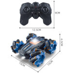 2.4G Stunt RC Car Drift Car Double-sided Racing Tumble Buggy Toy, Style: Dual RC Blue Light Wheel - Image 3