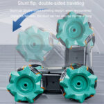 2.4G Stunt RC Car Drift Car Double-sided Racing Tumble Buggy Toy, Style: Single RC Green - Image 7