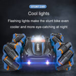 2.4G Stunt RC Car Drift Car Double-sided Racing Tumble Buggy Toy, Style: Dual RC Green Light Wheel - Image 8