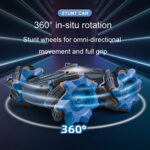 2.4G Stunt RC Car Drift Car Double-sided Racing Tumble Buggy Toy, Style: Dual RC Green Light Wheel - Image 9