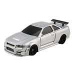 1:43 Full Scale Mini 4WD Drifting Charging Remote Control Car, Color: 4304G Silver GTR With Gyroscope