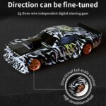 1:43 Full Scale Mini 4WD Drifting Charging Remote Control Car, Color: 4301 Black Mustang - Image 4
