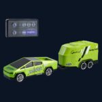 1:64 Mini Alloy 2.4Ghz Remote Control Car Children Rechargeable Model Car, Color: CO-5501E Green