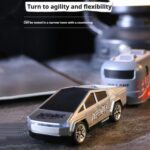 1:64 Mini Alloy 2.4Ghz Remote Control Car Children Rechargeable Model Car, Color: CO-5501E Green - Image 8