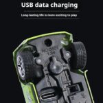 1:64 Mini Alloy 2.4Ghz Remote Control Car Children Rechargeable Model Car, Color: AO-5501E Green - Image 10