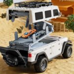 Folding Catapult Car Transformable Track Car Children Simulated Container Storage Car(Red) - Image 7