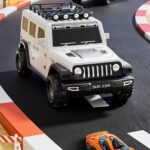 Folding Catapult Car Transformable Track Car Children Simulated Container Storage Car(White) - Image 8