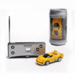 Coke Can Mini RC Car Radio Remote Control Micro Racing Car(Yellow)